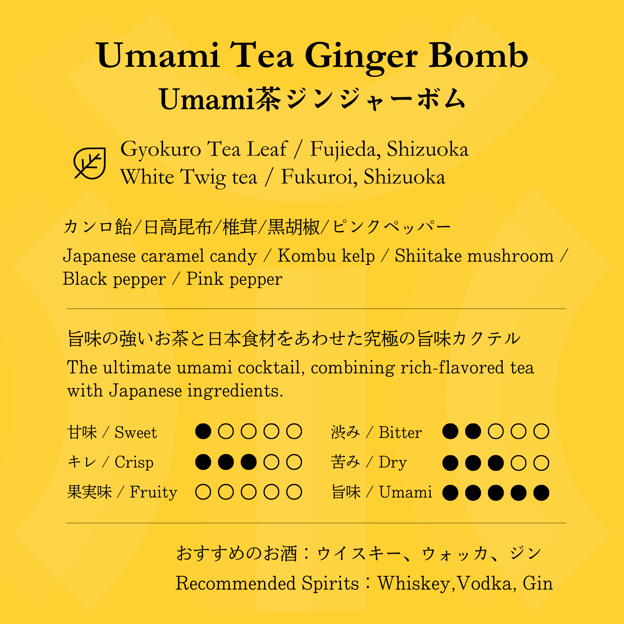 Umami Tea Ginger Bomb