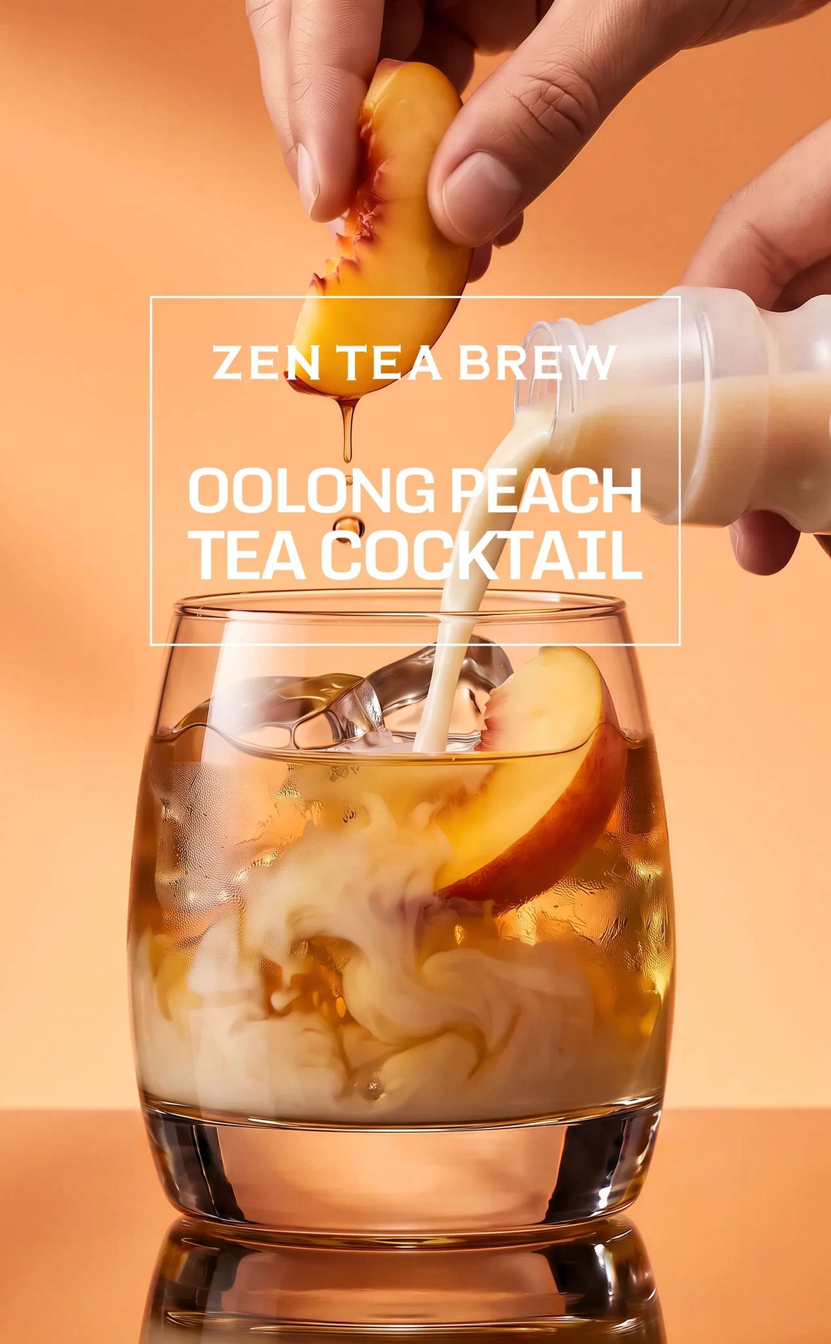 Roasted Oolong Peach Cocktail