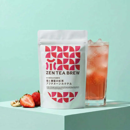 Strawberry and Rose Tea Afternoon Cocktail