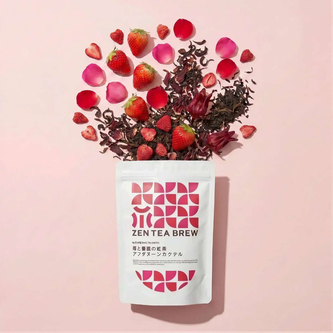苺と薔薇の紅茶アフタヌーンカクテル