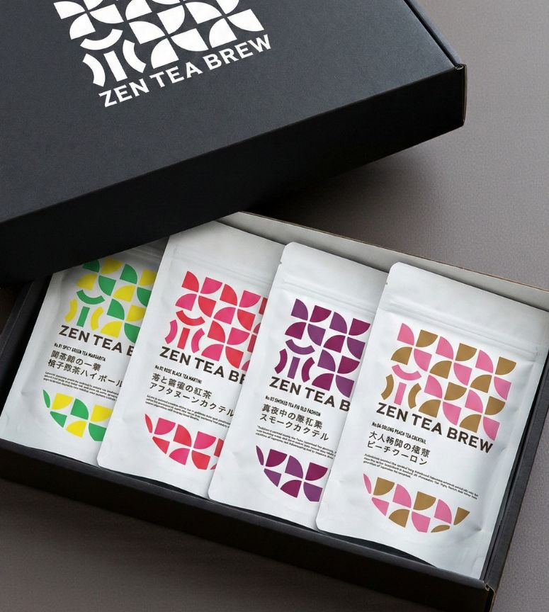 [Set of 4] ZEN TEA BREW Cocktail Kit Complete Box